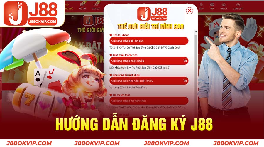 Hướng dẫn đăng ký J88 nhanh chóng cho người chơi